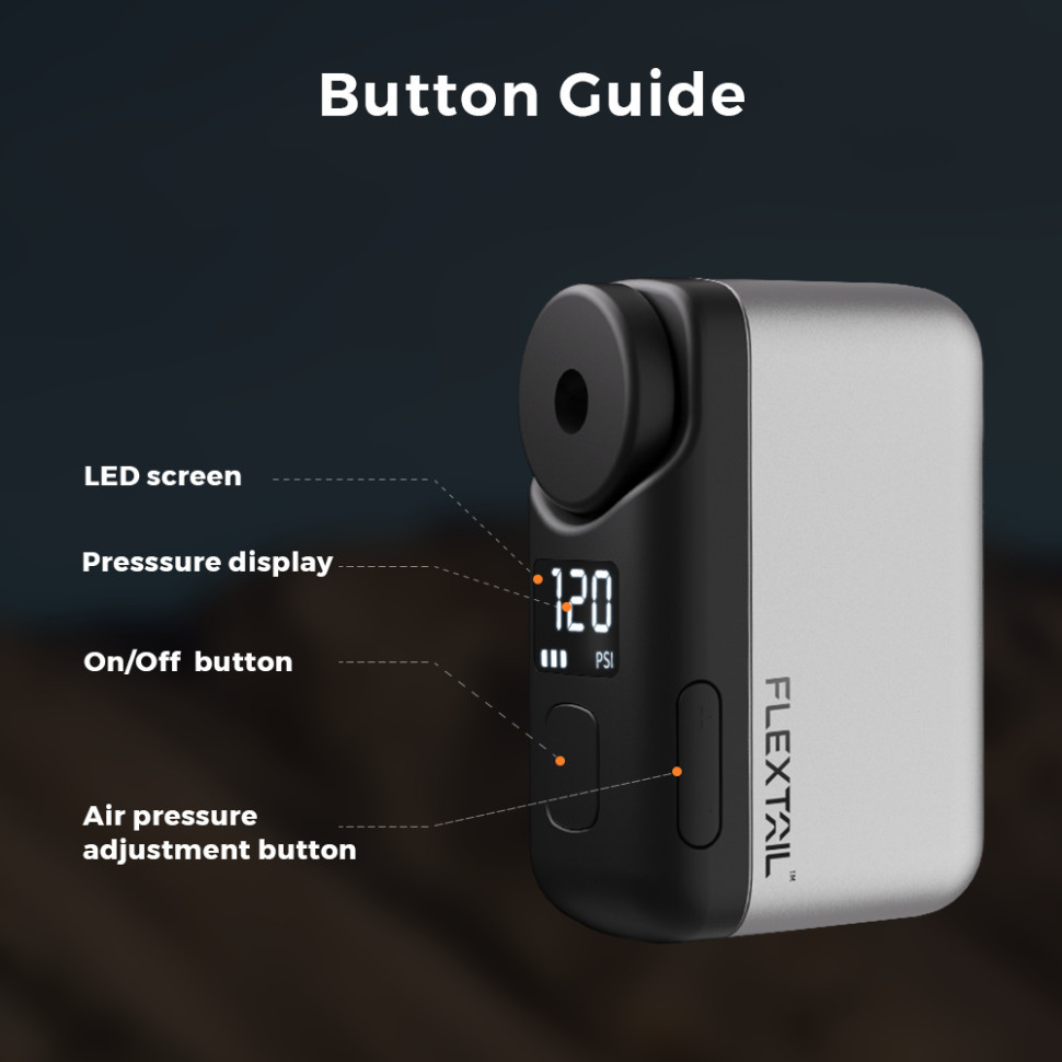 Велосипедний міні насос електричний Flextail Tiny Bike Pump Pro, 120 PSI Київ - фото 16