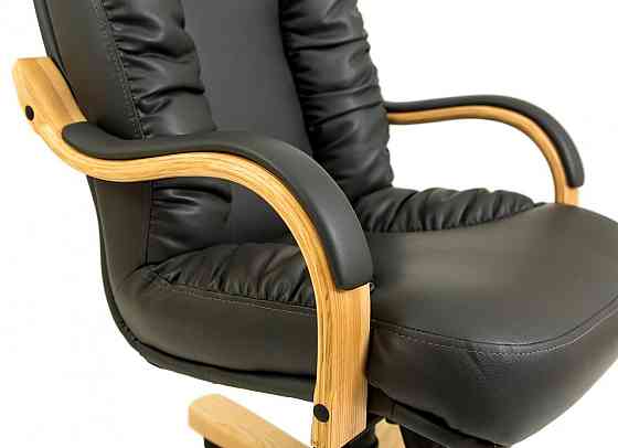 Офісне Крісло Керівника Richman Buford Fly 2230 Wood Lux Beech М2 AnyFix Чорний Київ