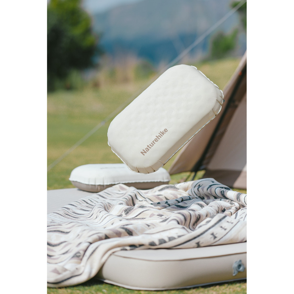 Подушка надувна ультралегка Naturehike CNK2300DZ024, прямокутна велика Київ - фото 9