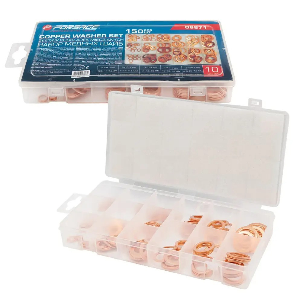 Набор медных шайб 150шт FORSAGE F-06871 Одесса - изображение 2