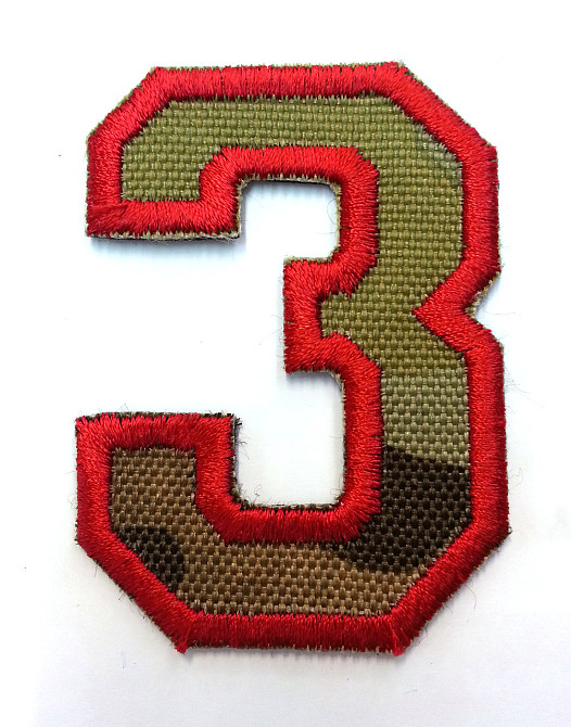Нашивка Цифра 3 (MILITARY) Запоріжжя - фото 1