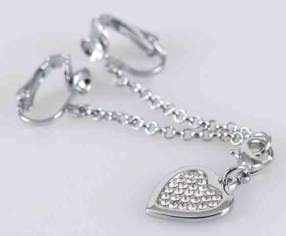 Затискач для клітора Intimate Heart-shaped Chain Sex Aura Київ