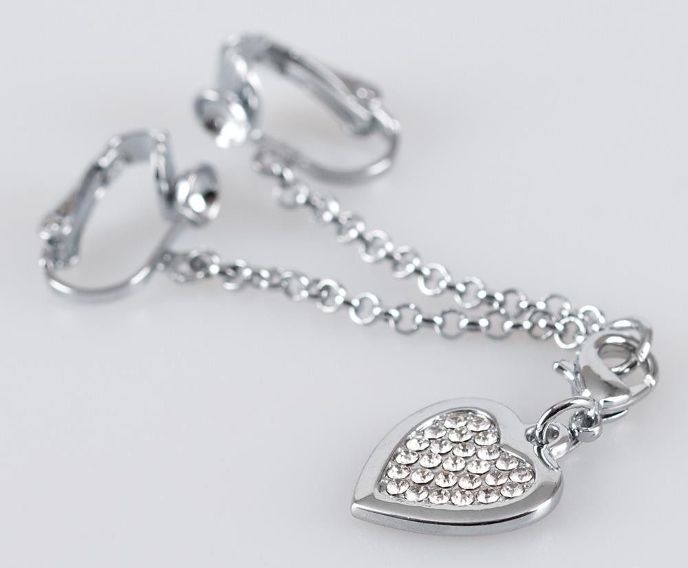 Затискач для клітора Intimate Heart-shaped Chain Sex Aura Київ - фото 3