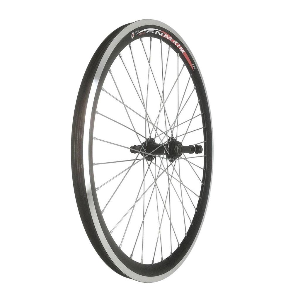 Обод велосипедный (в сборе) 24 (зад, 36 спиц, алюминий) (двойной) черный Мукачево - изображение 1