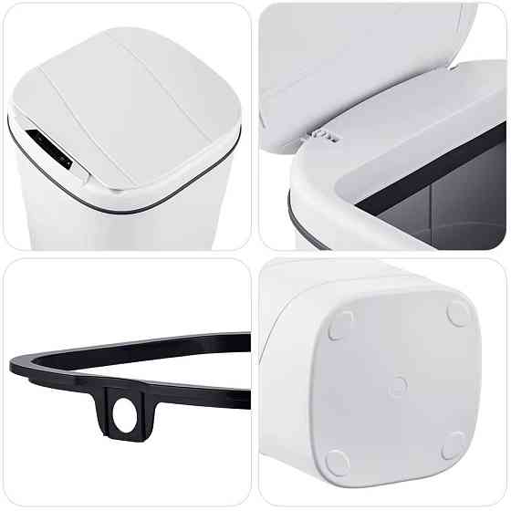 Сенсорное мусорное ведро на 13л,Белый SBR Киев