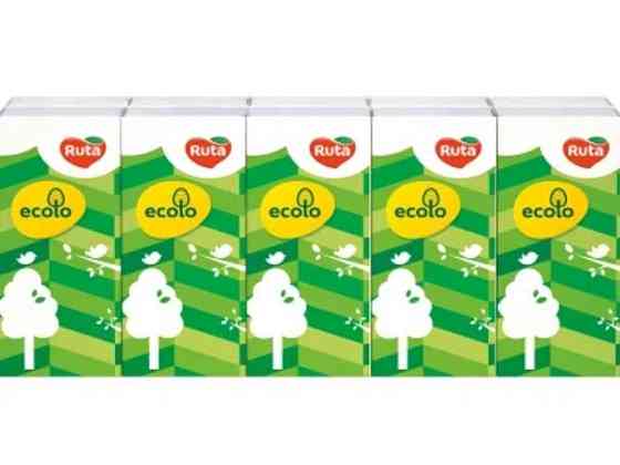 Носові хустинки Ecolo без аромату 2 шари 1уп/10 пачок ТМ Ruta Київ
