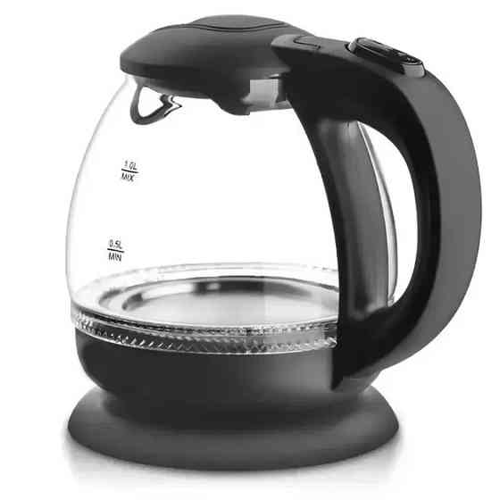 Скляний електрочайник Domotec MS-7910 1л 1650 Вт з LED підсвічуванням CB-30 Львів