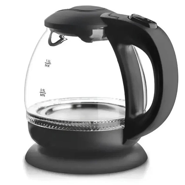 Скляний електрочайник Domotec MS-7910 1л 1650 Вт з LED підсвічуванням CB-30 Львів - фото 3