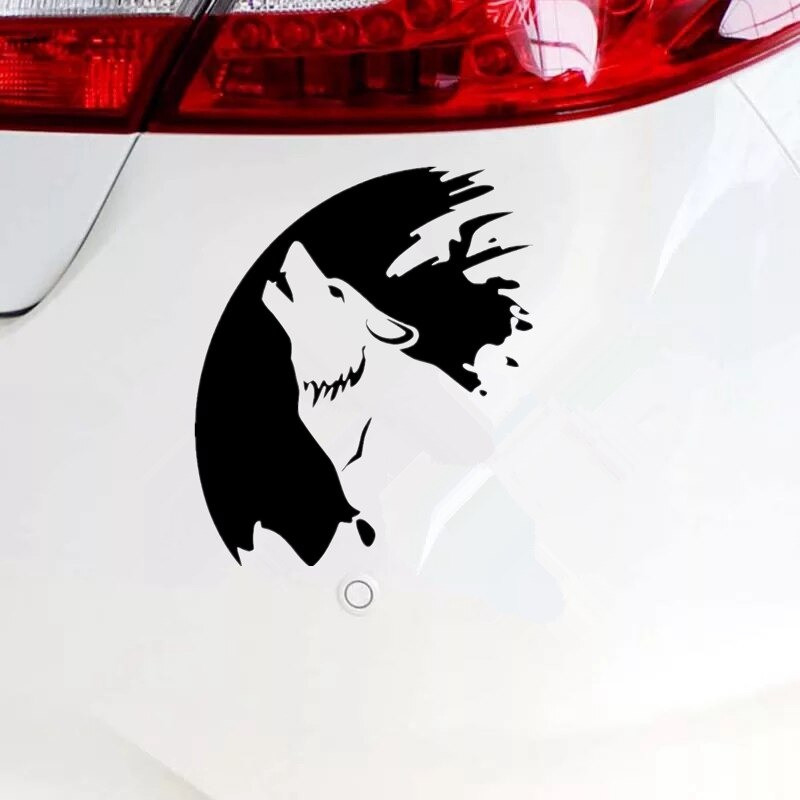 Наклейка Волк на авто Черная Киев - изображение 2