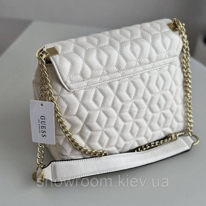Женская сумочка Guess на плечо (787080) белая Киев - изображение 5