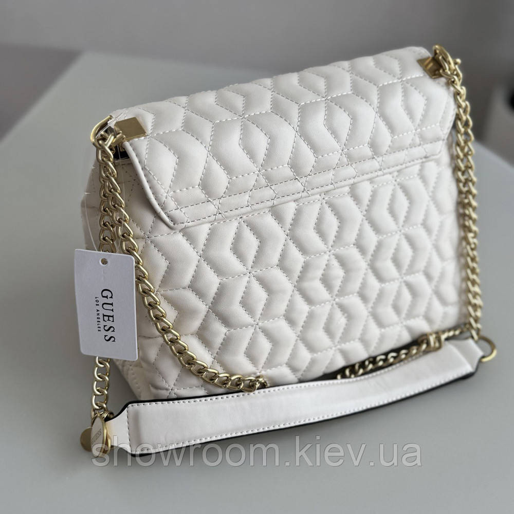 Жіноча сумочка Guess на плече (787080) біла Київ - фото 5