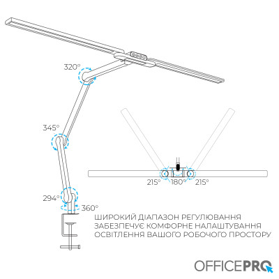 Светильник OfficePro LED лампа на монитор SL299B (SL299B) Винница - изображение 10