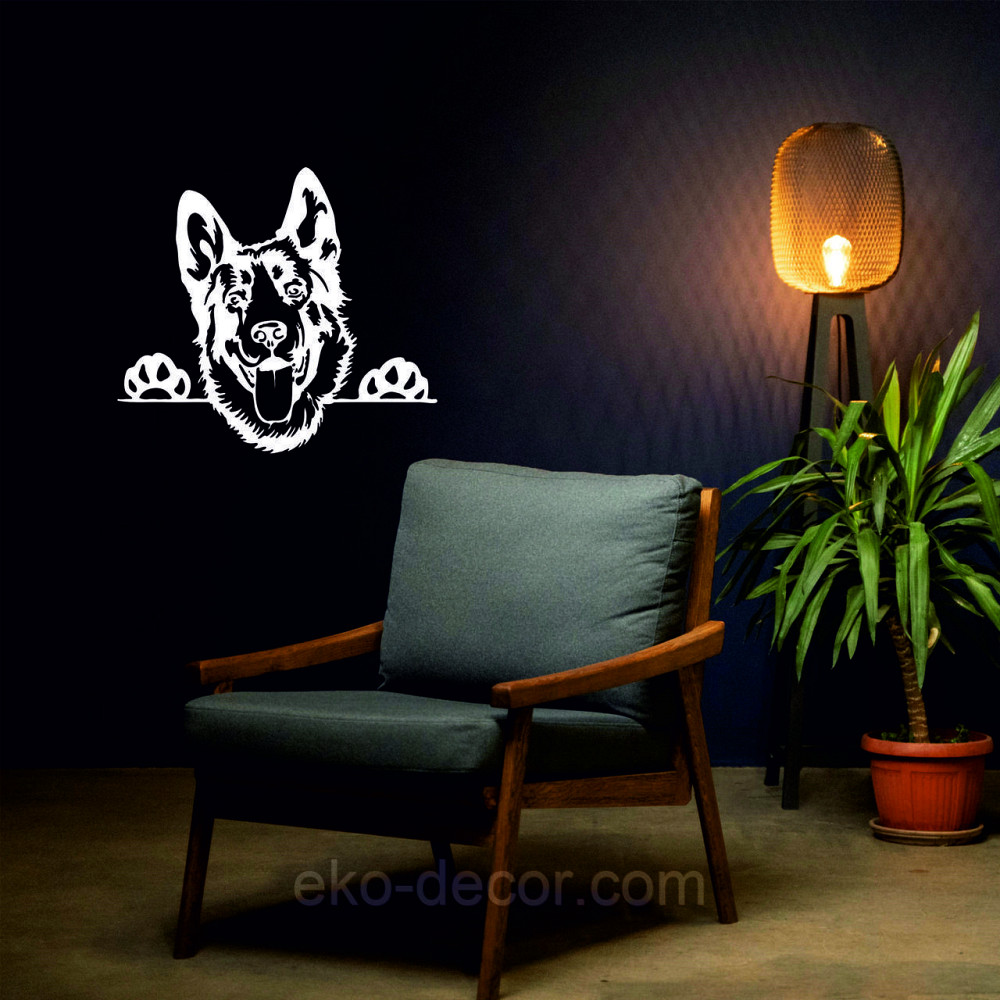 Декоративне настінне Панно «Вівчарка», Декор на стіну 70*63 см, Білий Київ - фото 5