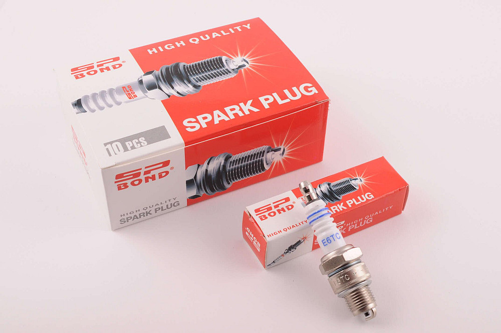Свічка E6TC M14*1,25 12,7mm (2T скутери 50-125сс) BOND Київ - фото 1