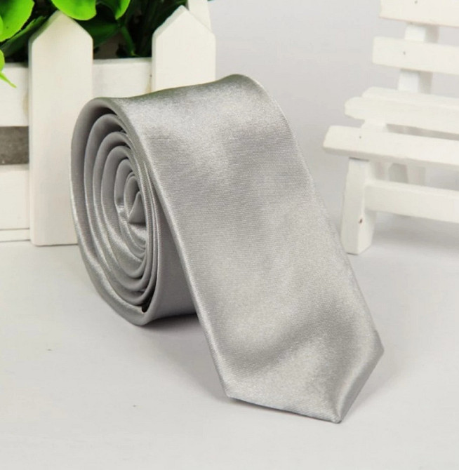 Краватка до костюма чоловіча світло-сірий Київ - фото 1