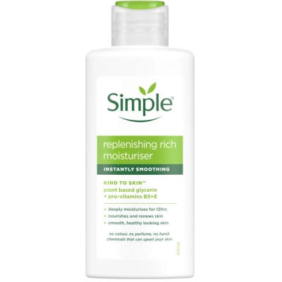 Крем для лица Simple Восстанавливающий Для глубокого увлажнения и разглаживания 125 мл (5011451103948) Винница - изображение 1