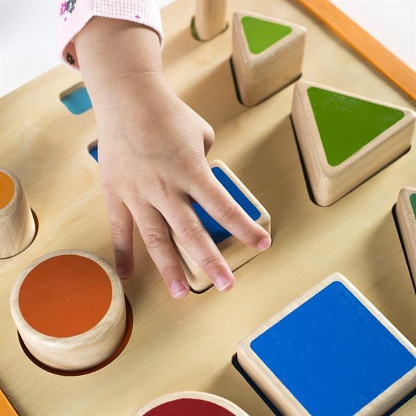 Деревянный сортер Guidecraft Manipulatives Фигуры и размеры (G6737) Харьков - изображение 13