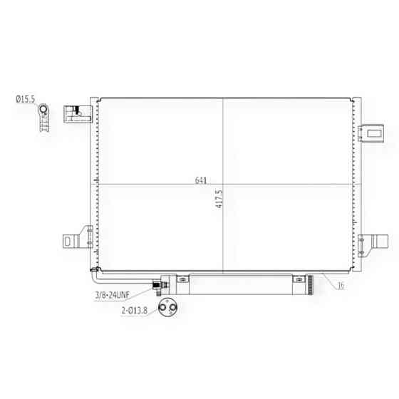 Радіатор Mercedes-Benz A-Class (W169), B-Class (W245) 1.5-2.0LPG (04-12) кондиціонера Мукачево