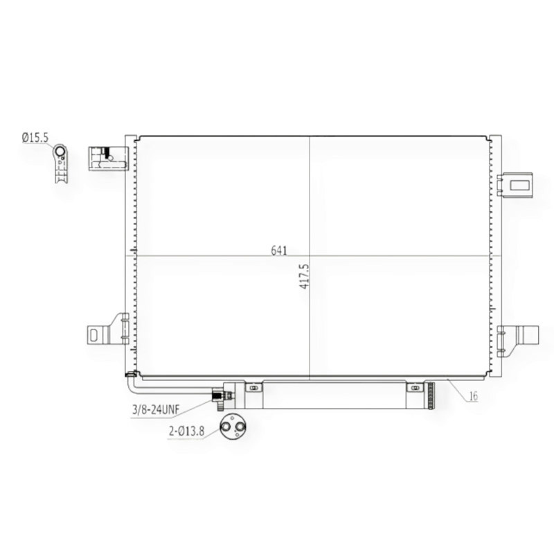 Радиатор Mercedes-Benz A-Class (W169), B-Class (W245) 1.5-2.0LPG (04-12) кондиционера Мукачево - изображение 1