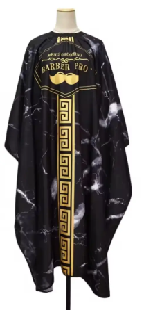 Перукарська накидка Barber Pro для стрижки та фарбування 140 на 160 см чорний Київ