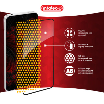 Скло захисне Intaleo Full Glue Xiaomi Redmi Note 12R Black (1283126589805) Вінниця - фото 7