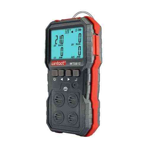 Газоанализатор 4-в-1 (кислород (O2), монооксид углерода (CO), сероводород (H2S), горючий газ WINTACT WT8812 Одесса
