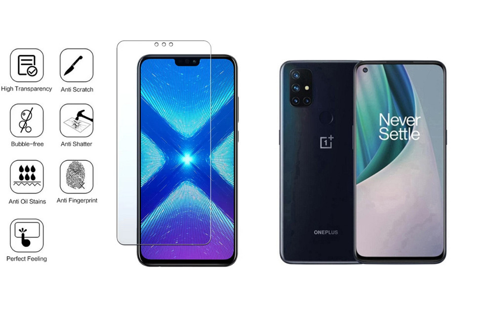Защитное стекло NeoGlass для OnePlus Nord N10 – ультрапрозрачное и устойчивое Киев - изображение 4