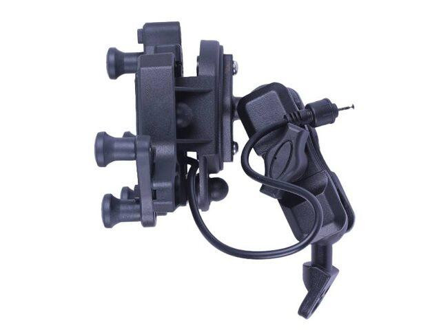 Держатель телефона HFCM-34 (крепление на руль), с ручкой и беспроводной зарядкой Мукачево - изображение 3