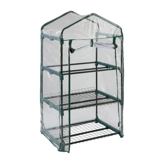 Теплица на 3 яруса портативная мини теплица,парник для цветов проращивания саженцев,расады на молнии Каменец-Подольский