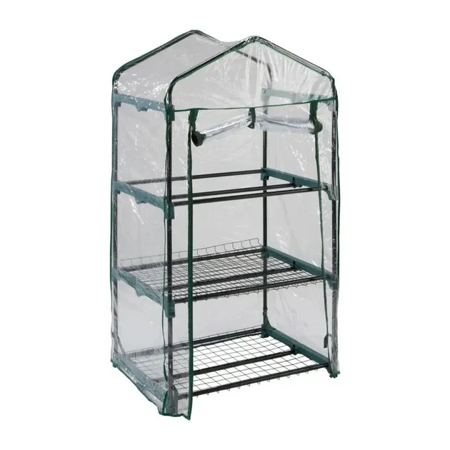 Теплица на 3 яруса портативная мини теплица,парник для цветов проращивания саженцев,расады на молнии Каменец-Подольский - изображение 2