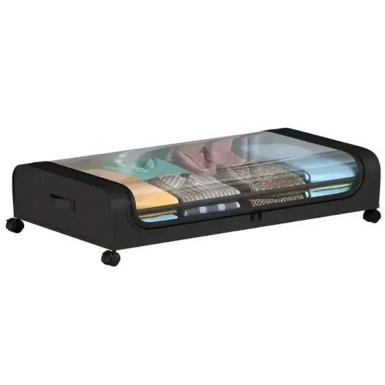 Контейнер для хранения под кроватью Festiwell с колесиками. Подкроватный органайзер из пластика (Festiwell) Коломия