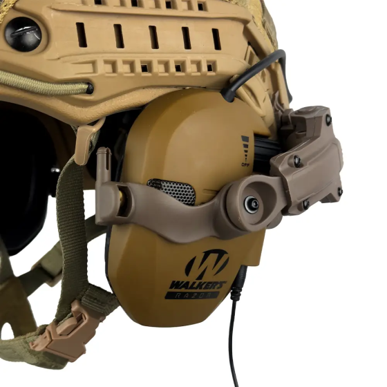 Комплект шлем Fast Helmet NIJ IIIA + наушники Walkers Razor Slim с чебурашкой + кавер Мультикам M Винница