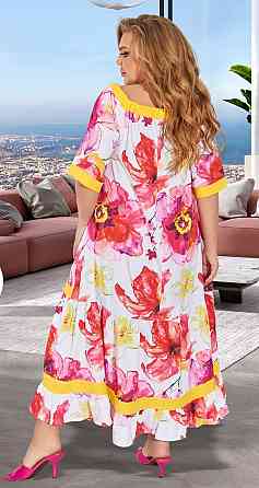 Красивое легкое платье большого размера (52) Киев