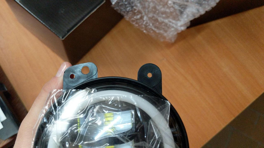 Протитуманні фари LED Dodge Jeep Chrysler 4 дюйми+дхо глазки 100 мм Харків - фото 7