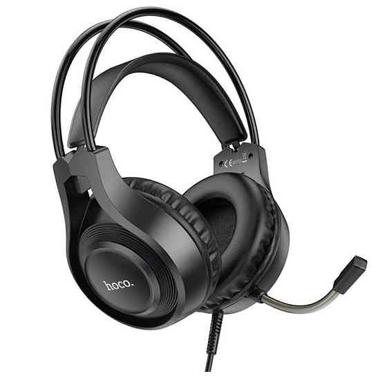 Игровые проводные наушники Hoco W106 Tiger с микрофоном (Черные) Винница