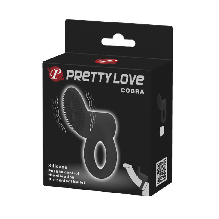 Эрекционное кольцо - Pretty Love Cobra Penis Ring Black Sex Aura Киев - изображение 2