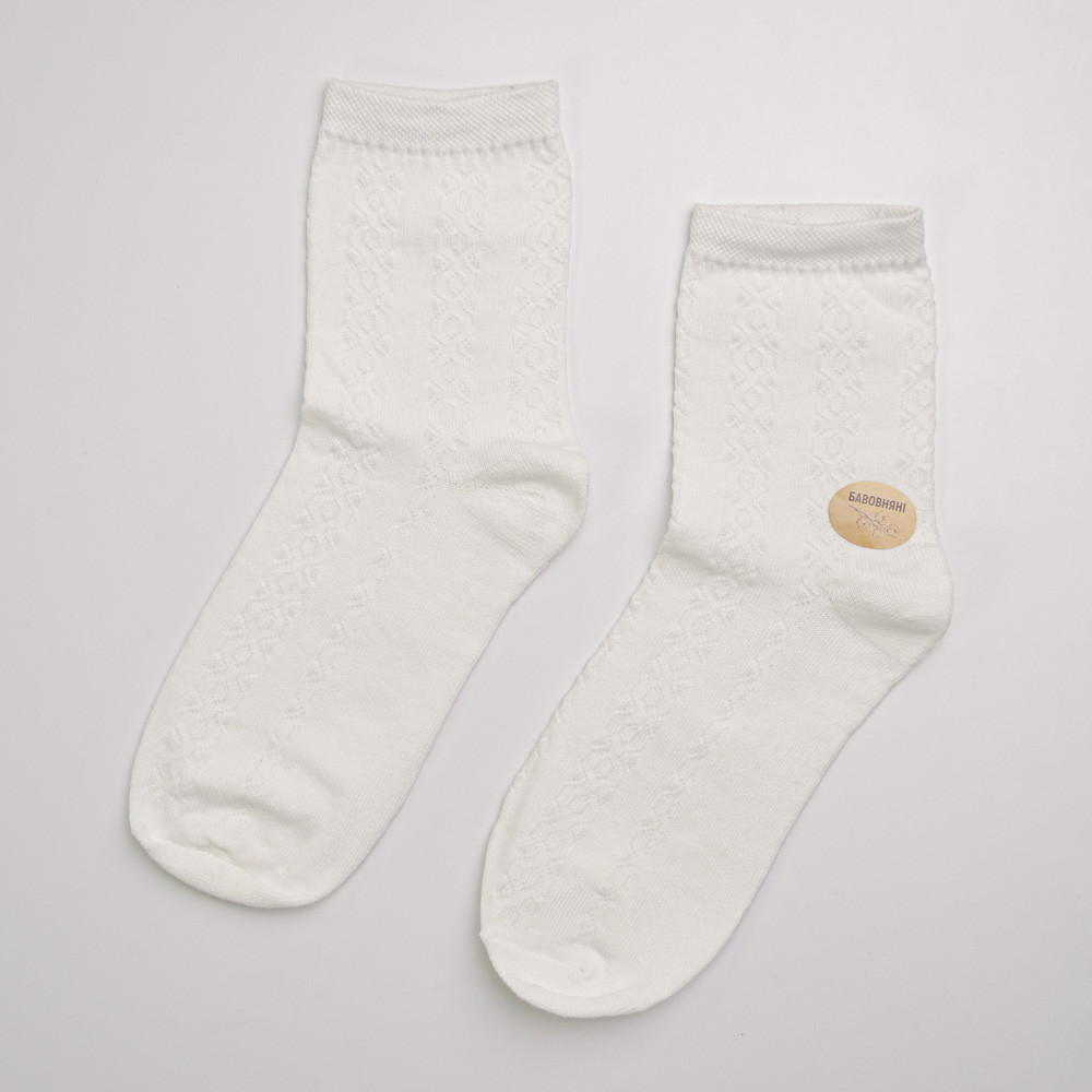 Набір шкарпеток жіночіх бавовняних 10 пар Youstar 101 Середні 37-41 Білий Суми - фото 2