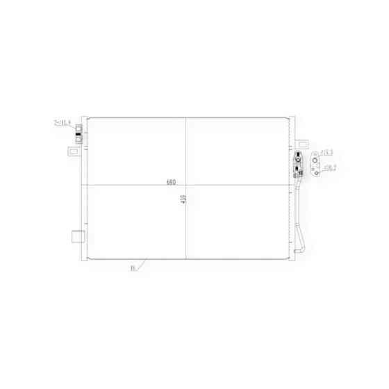 Радиатор Додж Journey, Fiat Freemont 07- 390293 кондиционера Мукачево