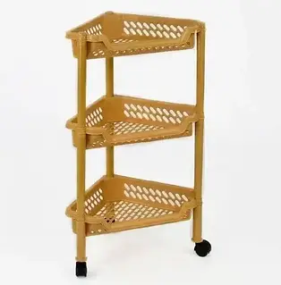 Полка 3 яруса универсальная угловая бежевая Харьков - изображение 4