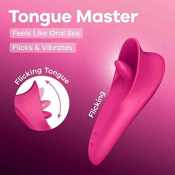 Вибростимулятор для клитора Satisfyer Tongue Master с язычком Sex Aura Киев