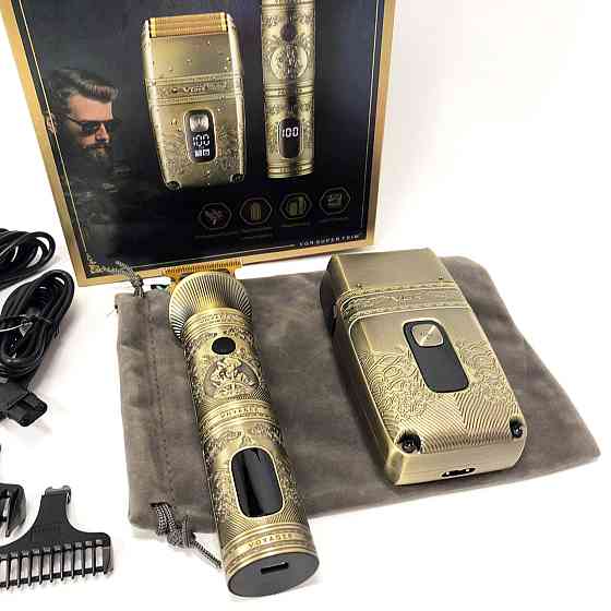 Професійний набір для стрижки VGR V-649 бездротова машинка і шейвер тример для перукаря і дому Київ