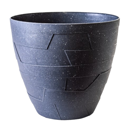 Вазон Керамо зі вставкою 14,5*13см граніт бетон Алеана Житомир