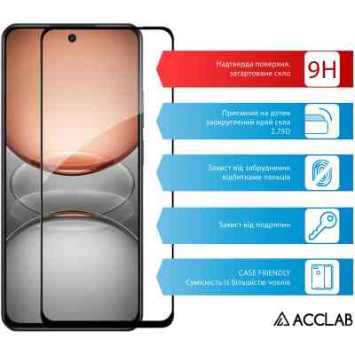 Скло захисне ACCLAB Full Glue Realme C75 Black (1283126608148) Вінниця