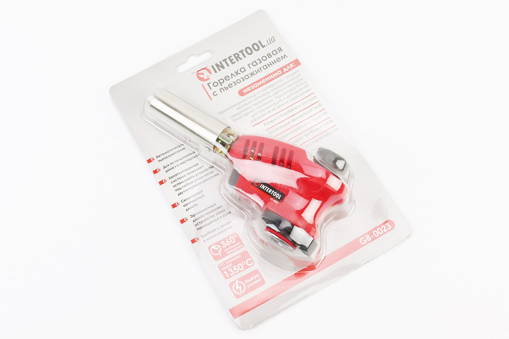 Пальник газовий, п'єзозапалювання на курці, регулятор, розсікач полум'я GB-0023 Київ - фото 2