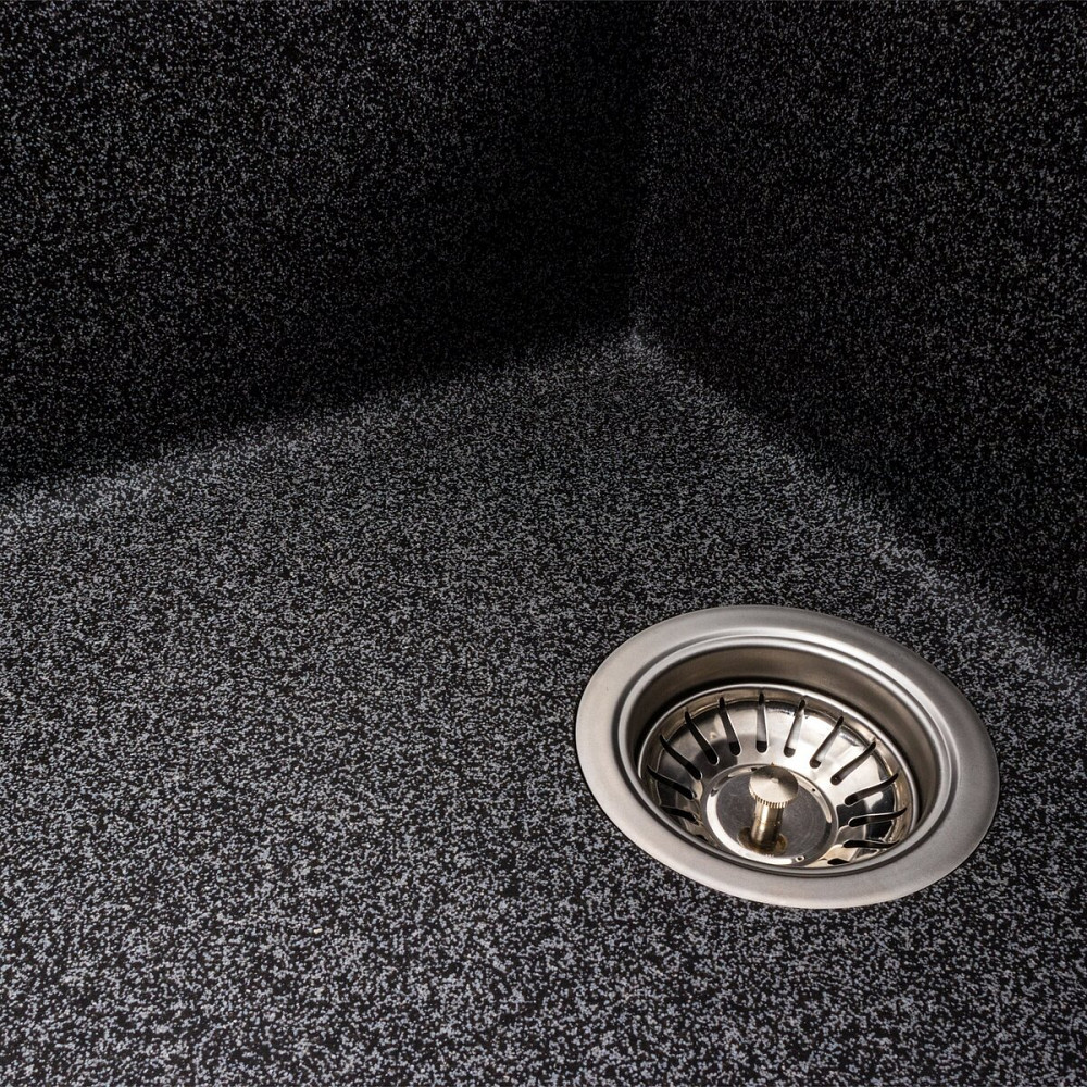 VALESO Гранітна мийка для кухні VALESO CASCADA 7050 матова Графіт Київ - фото 4