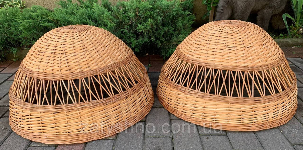 Плетена люстра з натурального матеріалу Київ - фото 4