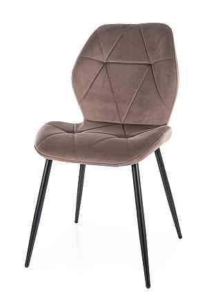 Стілець RICK VELVET чорний каркас/капучино BL.38 Київ