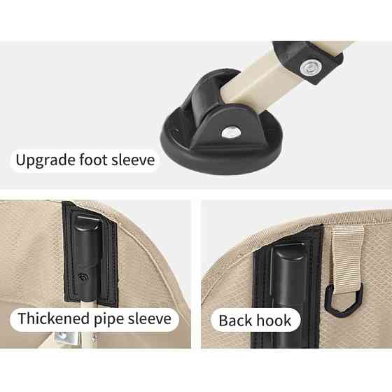 Стілець складаний Naturehike Stellaluna T04 CNK2550JJ022, вуглецева сталь, хакі Киев