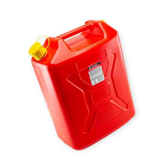 Канистра пластиковая вертикальная с лейкой 20л Мукачево