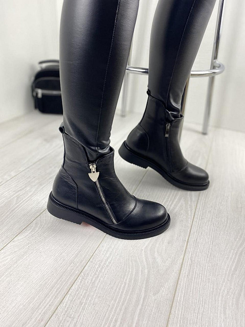 Черевики жіночі D and V чорні натуральна шкіра зимові 40р. (2534) Коломия - фото 4